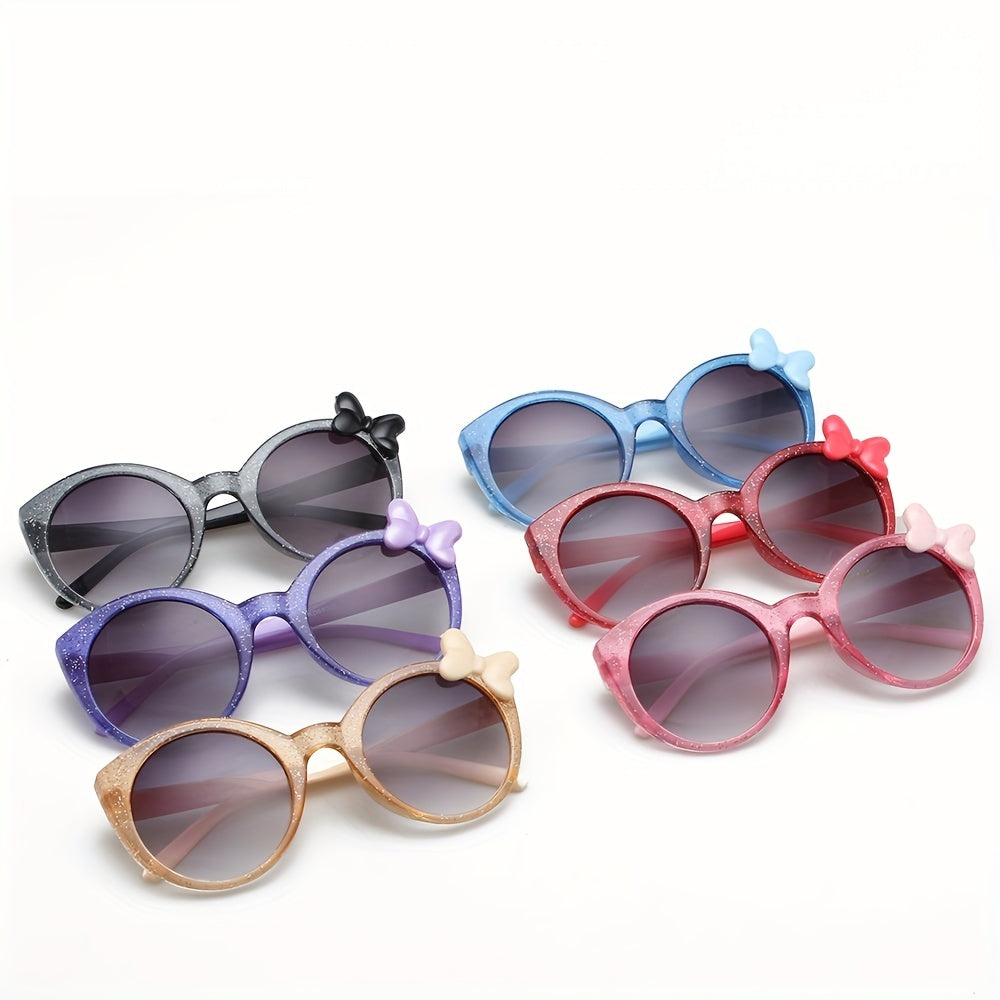 Y2K Bow Decor Sunglasses UV Protection for Girls