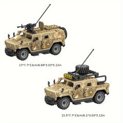 Building Blocks Toy Set for 2 Armored Vehicles