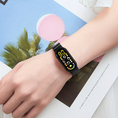 Boys Teens Heart Weekly Date Touch Sports LED Watch