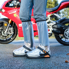 PVC Motorcycle Rainproof Shoe Cover Anti Slip High Cylinder Rain S