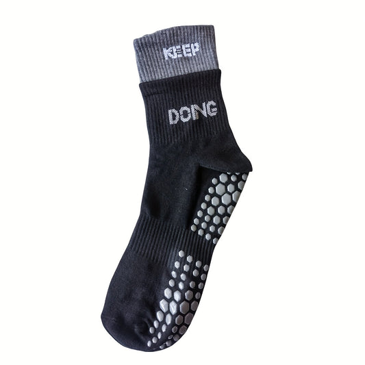 4 Pairs Non Slip Skid Socks Anti Slip Grip Socks For Women Pilate Barre Workout