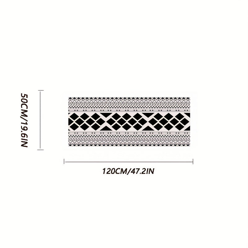Nordic Minimalist Long Hallway Rug Kitchen Mat Absorbent Bath Mat