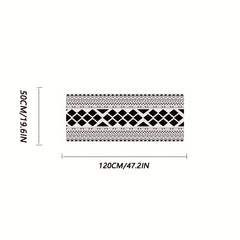 Nordic Minimalist Long Hallway Rug Kitchen Mat Absorbent Bath Mat