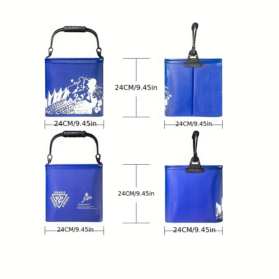 Foldable Fishing Bucket with Rope Handle Thickened Barrel Water Bucket