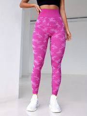 Camouflage Pattern Yoga Tight Pants High Waist Running Workout Leggings