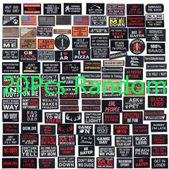 20pcs Random Hook Loop Patch Morale Patch For Backpack Clothing Jacket