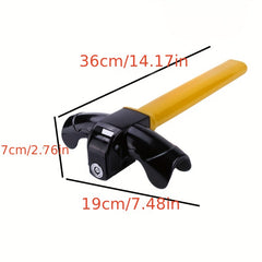 Car Steering Wheel Lock T-shaped Anti-Theft Lock with 2 Keys