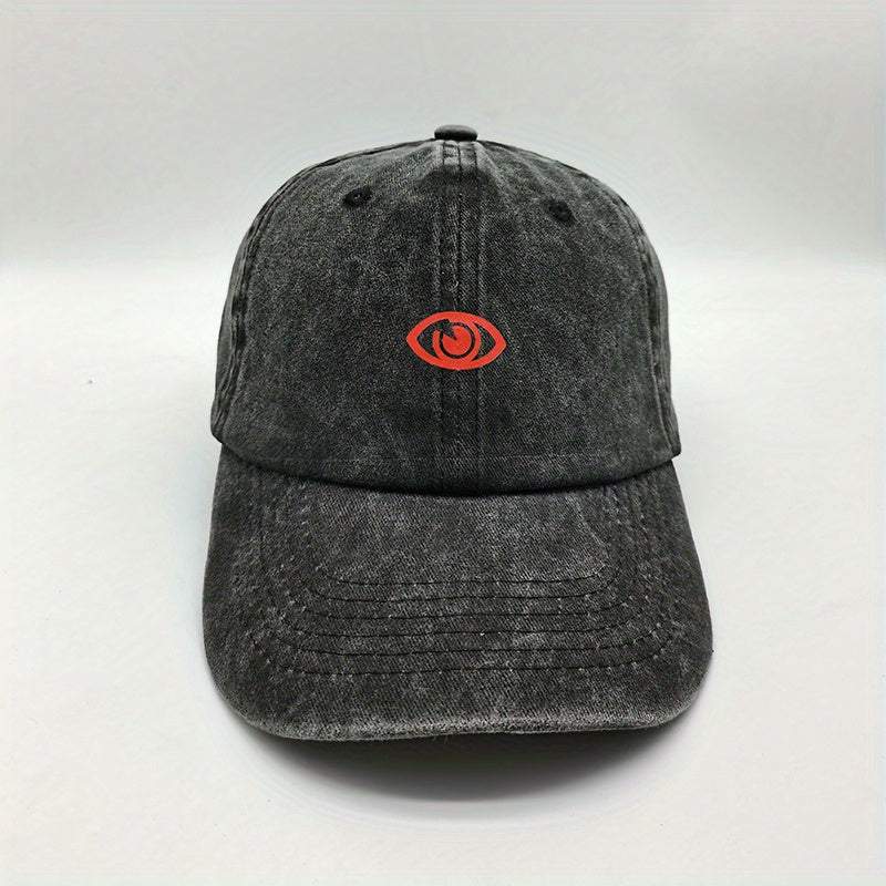 Eye Print Vintage Baseball Cap For Men Women