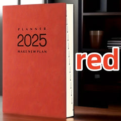 365 Business Planner Red Faux Leather Cover 360 Pages