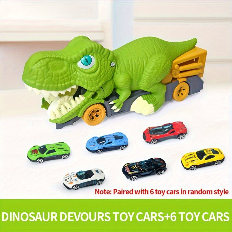 Children's Dinosaur Swallowing Car Toy Boy Ejection Alloy Transport Car