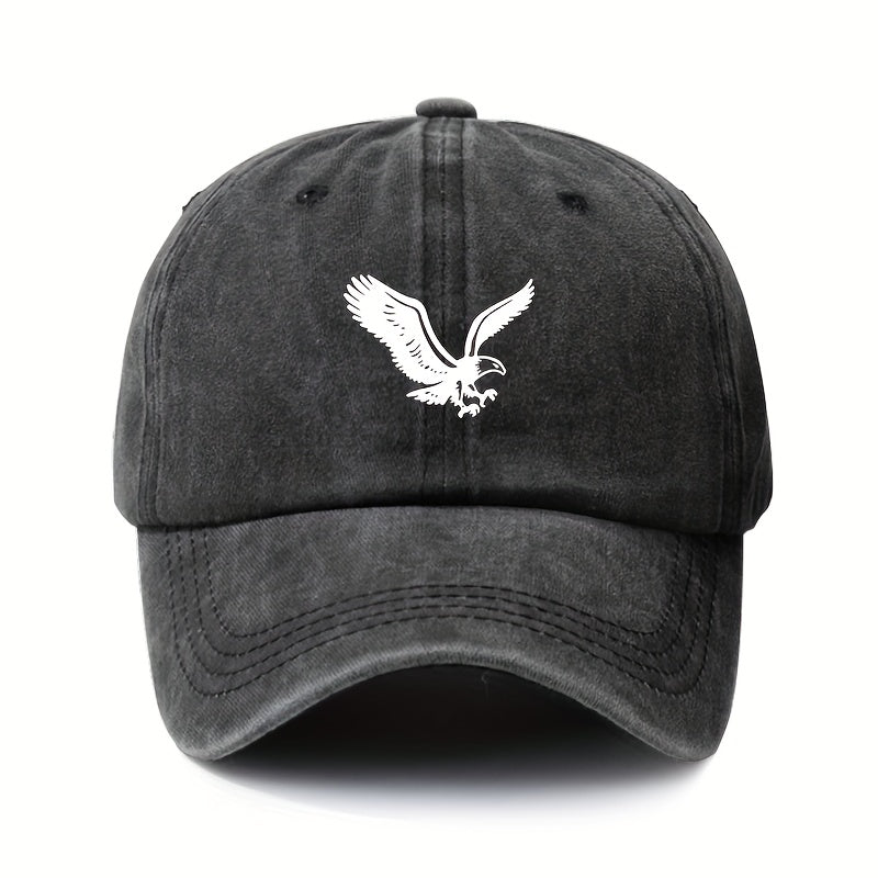 Unisex Eagle Printed Retro Baseball Cap Adjustable Sunscreen Hat
