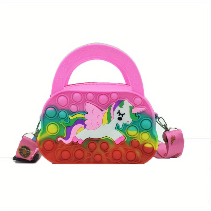 Pony Handbag Silicone Coin Purse Bubble Toy Girls