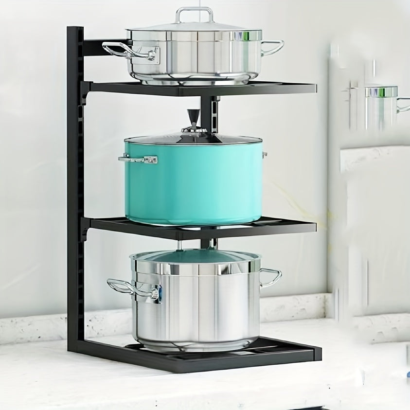 Pots And Pans Organizer For Cabinet - Heavy Duty Pot And Pan Rack