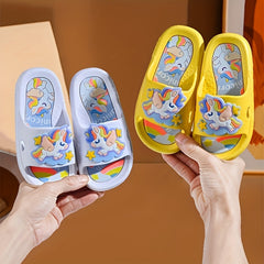 JIAGEYA Cartoon Slippers Baby Girls Non Slip Lightweight Open Toe Slippers