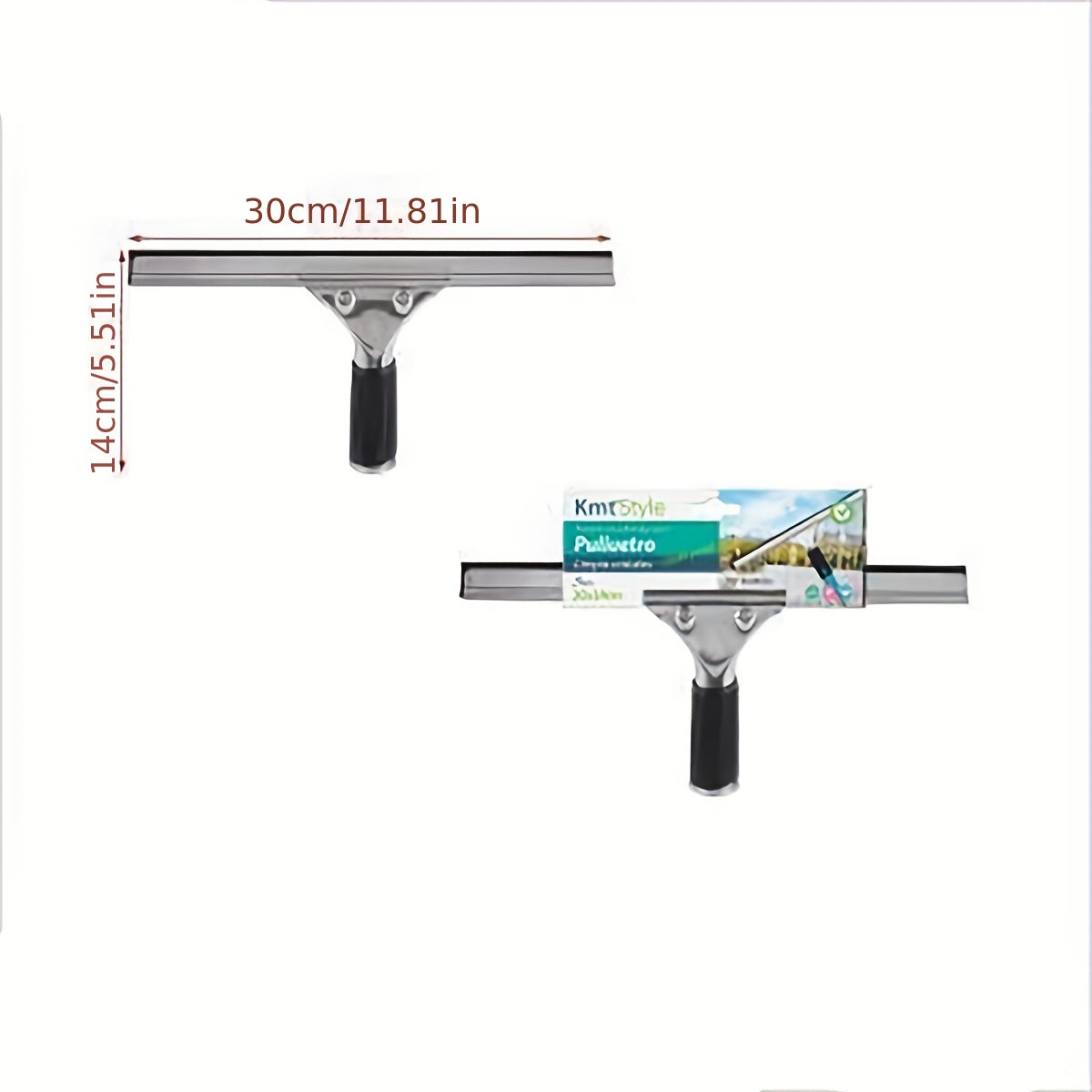 Stainless Steel Shower Squeegee Window Glass Wiper
