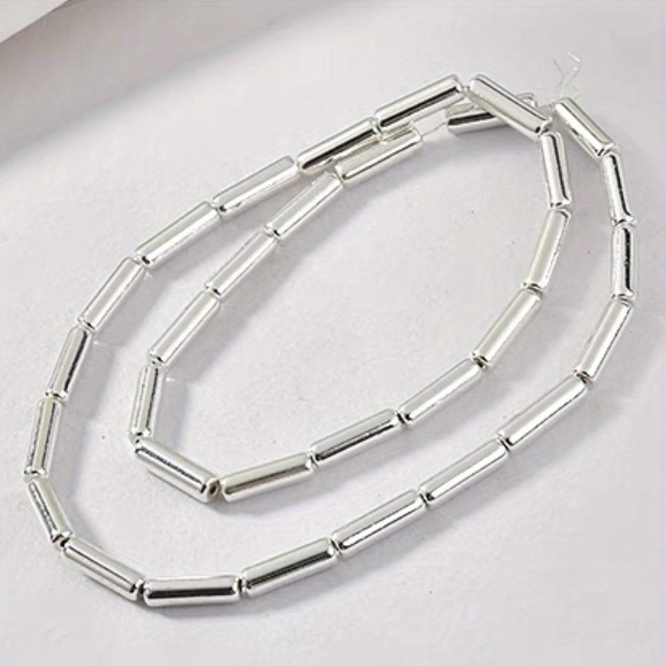 Hematite Tube Bead 4x13mm 15in Strand 30pcs DIY Jewelry Making