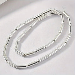 Hematite Tube Bead 4x13mm 15in Strand 30pcs DIY Jewelry Making