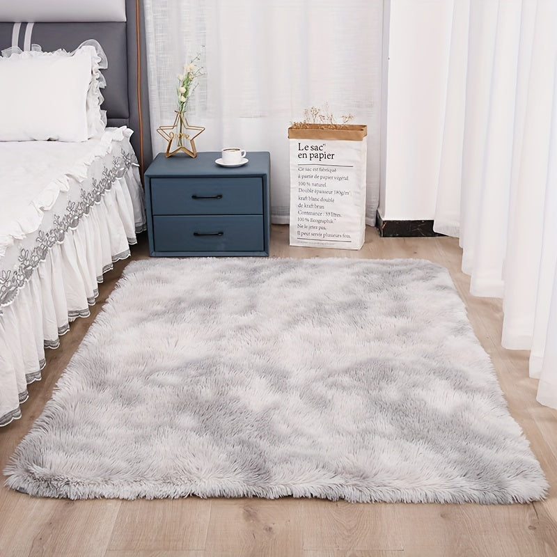 Luxurious Silk Fur Rug for Bedroom and Living Room