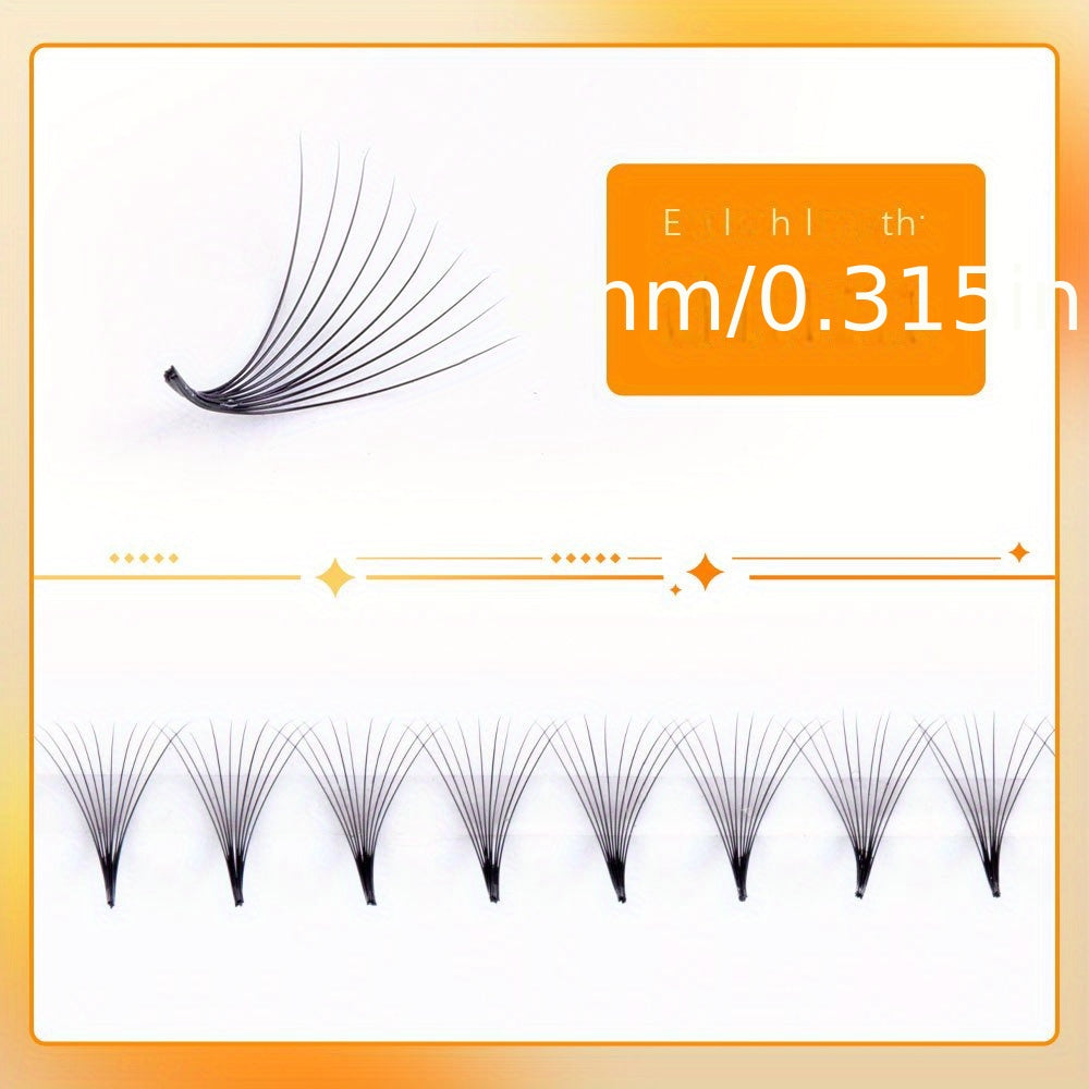 10D Pre Fan Eyelash Extensions 8-15 Mix 0.07mm Tip - Long Lasting False Lashes