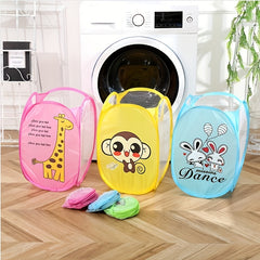 Foldable Portable Storage Basket for Kids Toy Bedroom Living Room