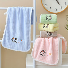 Duck Pattern Towel Soft Face Towel for Home Bathroom 9.8x19.6in