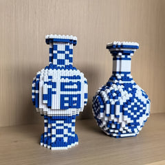 1500pcs 3D Ceramic Vase DIY Puzzle Kit Adult Assembly Model Set