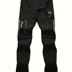 Men's Quick Dry Convertible Hiking Pants Lightweight Zip Off Travel Trousers