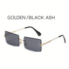 Rimless Sunglasses UV400 Sun Shades for Vacation