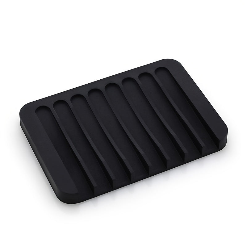 Silicone Soap Dish Non-slip Drainable Soap Pad Quick Drain Box
