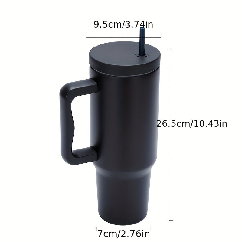 40oz Stainless Steel Tumbler With Lid - Portable Thermal Water Bottle