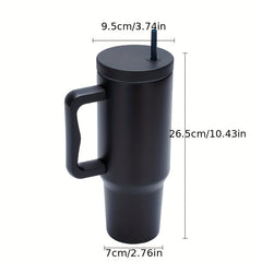 40oz Stainless Steel Tumbler With Lid - Portable Thermal Water Bottle