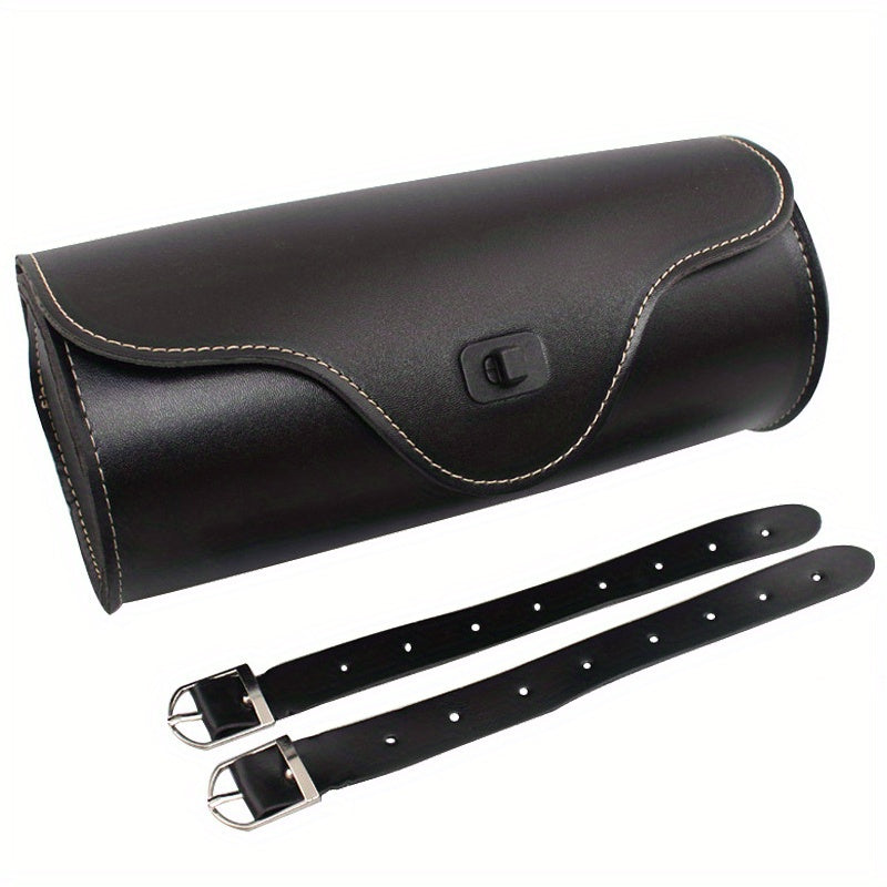 Motorcycle Fork PU Leather Travel Pouch Waterproof Tool Bags Saddle Bag