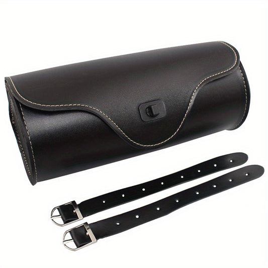Motorcycle Fork PU Leather Travel Pouch Waterproof Tool Bags Saddle Bag