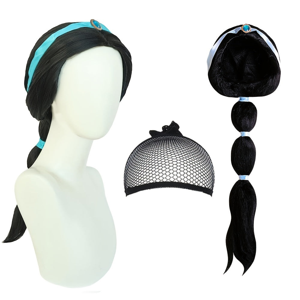 Girl's Long Princess Wig Halloween Dress Up