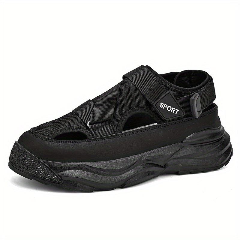 Men's Platform Sandals Non Slip Closed Toe Outdoor Beach Shoes