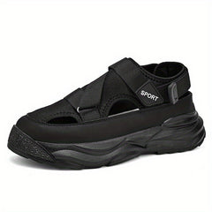 Men's Platform Sandals Non Slip Closed Toe Outdoor Beach Shoes