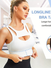 Women's Push Up Sports Bra Yoga Workout Crop Top Halter Cutout Tank