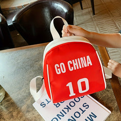 Mini School Bag Travel Backpack Number Print Snack Bag Letter Print Shell Bag