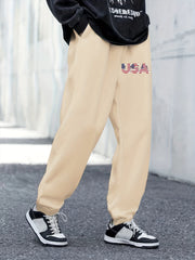 Pattern Printed Men s Trousers With Pockets Active Sweatpants