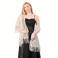 Lace Hollow Out Tassel Scarf Dress Shawl Party Evening Fashionable Scarf