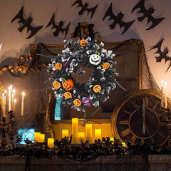 Artificial Pumpkin Wreath 43cm - Halloween Party Decoration