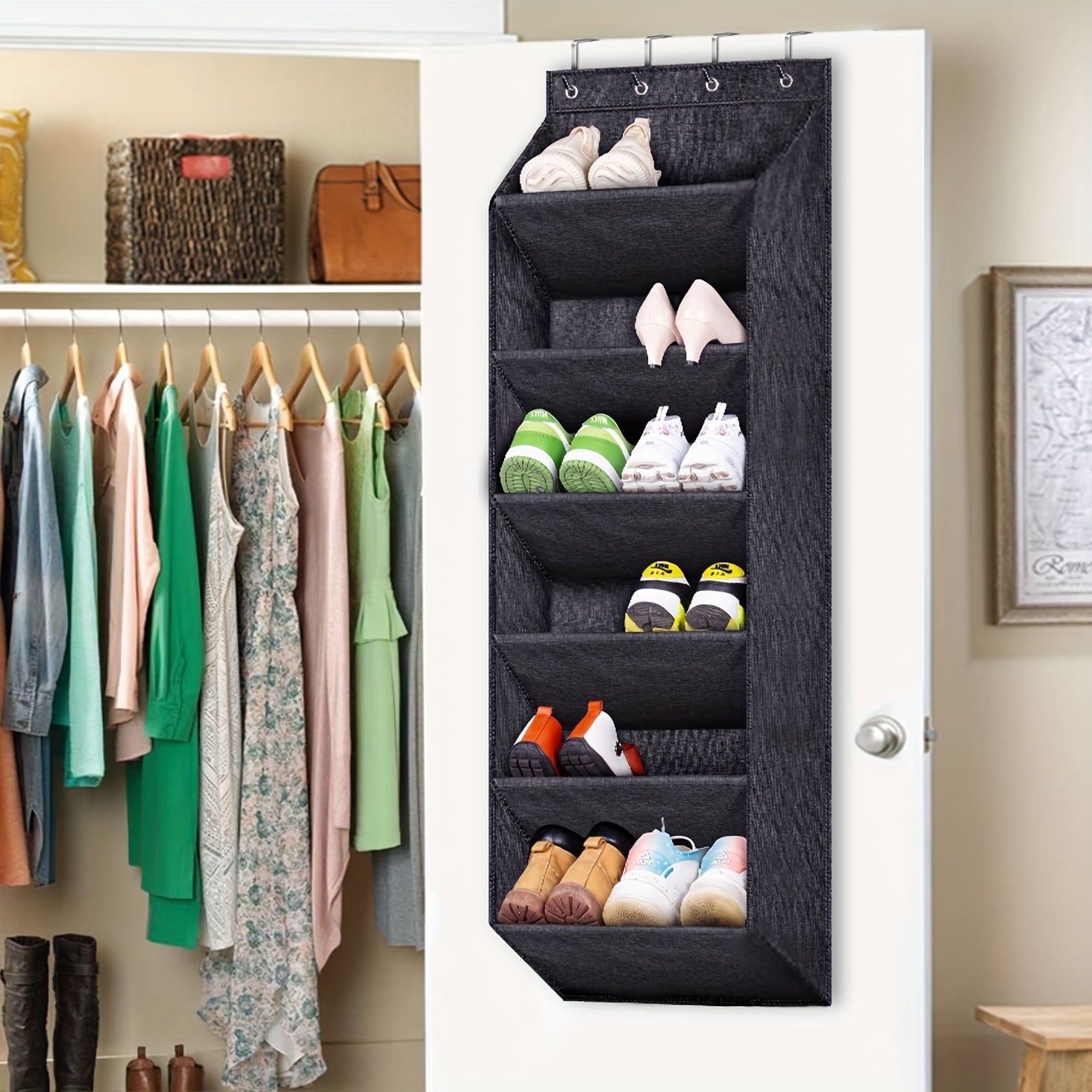 Over The Door Shoe Storage Rack Hanging Shoe Storage Bag
