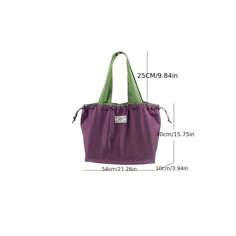 Eco Friendly Drawstring Shopping Bag, Foldable Portable Tote Bag