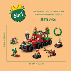 Christmas Building Blocks Toys - 8 Models for Kids
