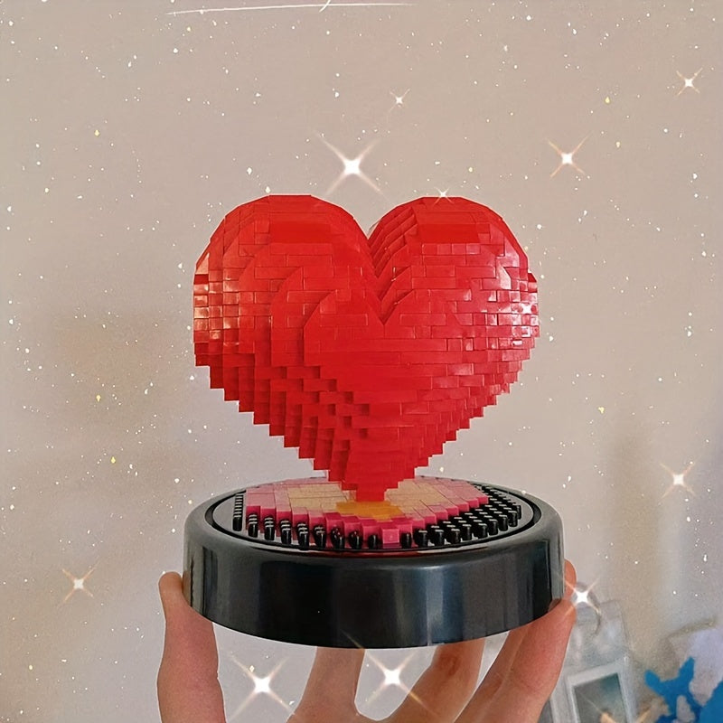 Heart-shaped Building Blocks Confession Gift