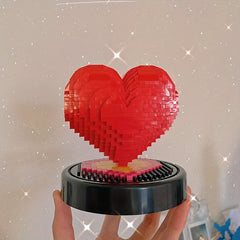 Heart-shaped Building Blocks Confession Gift