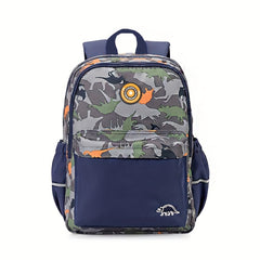 Kids Waterproof Backpack Large Capacity Dinosaur Schoolbag
