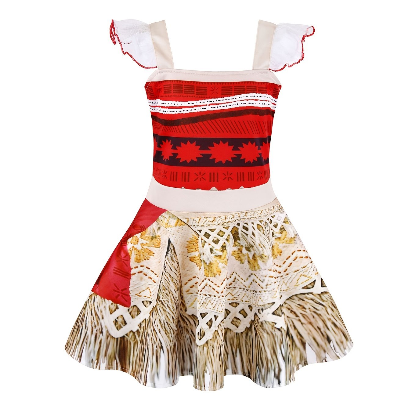 Girls Princess Dress Lace Sleeveless Birthday Party Costume Halloween