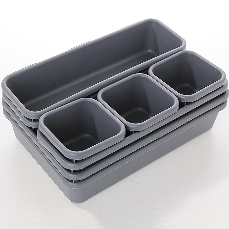 8pcs Drawer Organiser Plastic Storage Trays for Kitchen