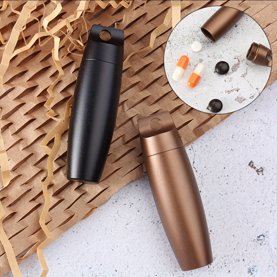 Portable Mini Waterproof Pill Bottle for Medication Storage